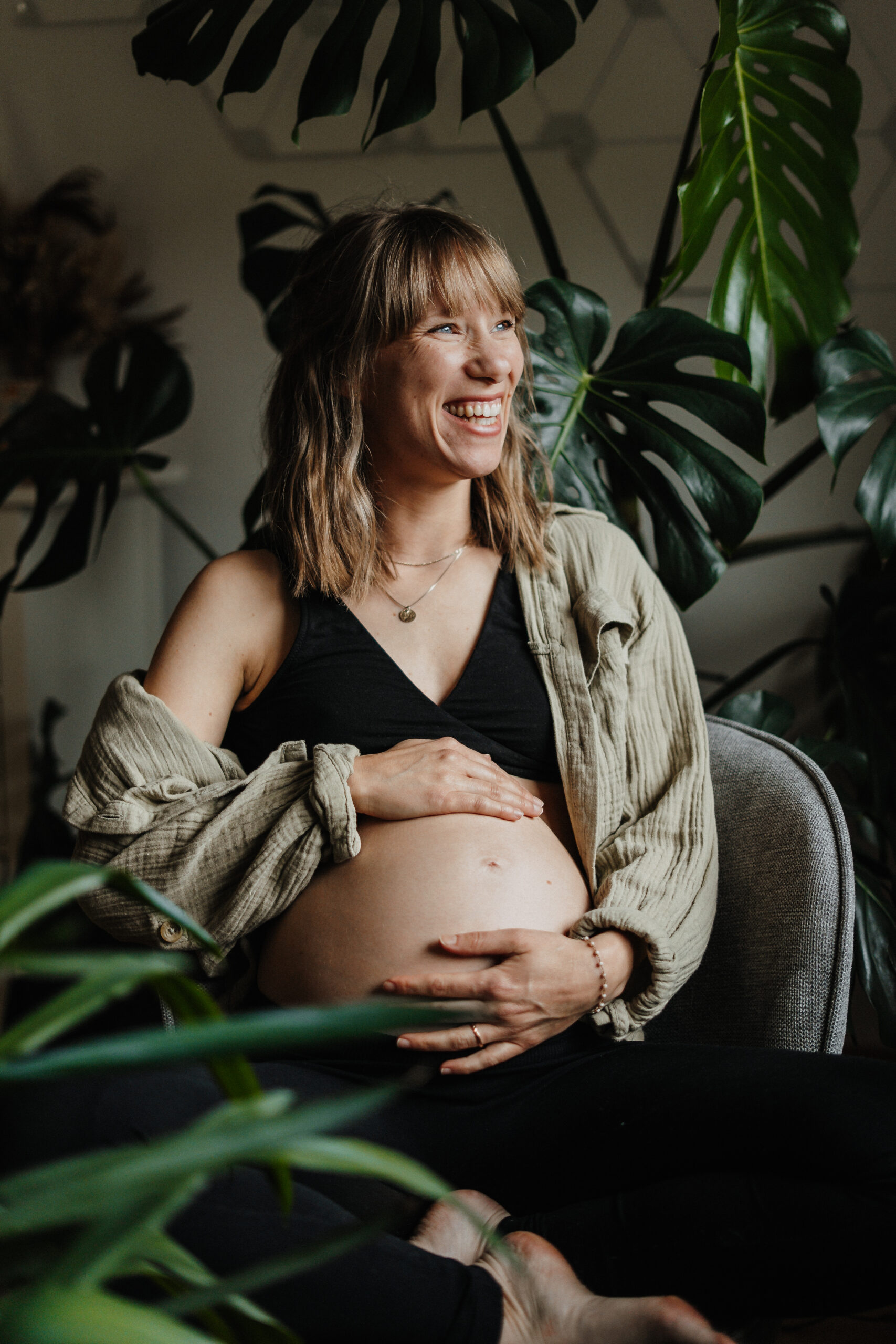 Babybauch im Fokus